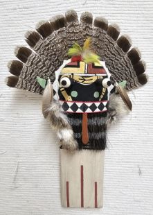 Old Style Hopi Carved Broadface Traditional Guard Kachina Doll (Katsina Doll)