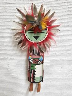 Old Style Hopi Carved Sunface Traditional Powerful Spirit Kachina Doll (Katsina Doll)
