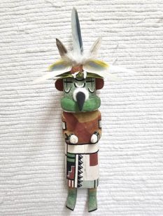 Old Style Hopi Carved Roadrunner Traditional Bird Kachina Doll (Katsina Doll)