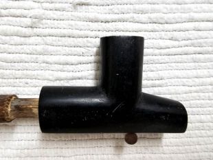 Native American Made Black Pipestone Plains Style Pipe
