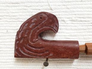 Native American Made Pipestone Eagle Head Pipe