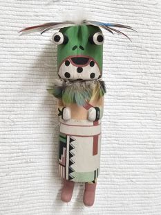 Old Style Hopi Carved Frog Traditional Rain Katsina Doll