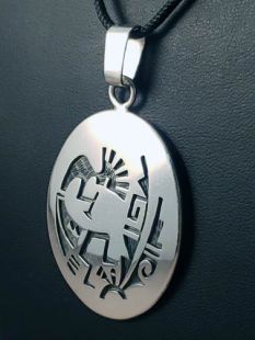 Native American Hopi Made Kokopelli Pendant