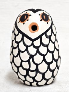 Native American Acoma Handbuilt and Handpainted Owl