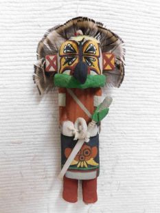 Old Style Hopi Carved Laguna Gambler Traditional Katsina Doll