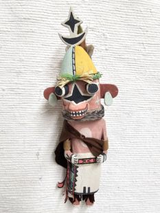 Old Style Hopi Carved Planet Traditional Fearsome Kachina Doll (Katsina Doll)