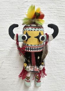 Old Style Hopi Carved Star Traditional Katsina Doll