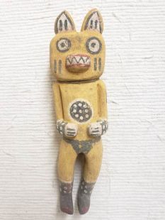 Old Style Hopi Carved Mountain Lion Traditional Guard Katsina Doll