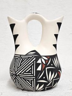 Native American Acoma Handpainted Wedding Vase