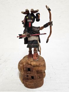 Native American Hopi Carved Warrior Maiden Kachina Doll (Katsina Doll)