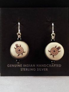 Native American Choctaw Made Turtle Earrings 