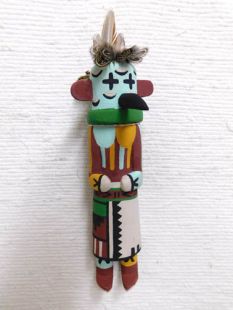 Old Style Hopi Carved Roadrunner Traditional Bird Katsina Doll