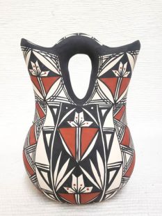Native American Acoma Handpainted Wedding Vase