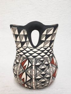Native American Acoma Handpainted Wedding Vase