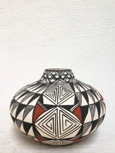 Native American Acoma Handpainted Smoke Pot