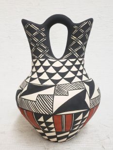Native American Acoma Handpainted Wedding Vase--Laguna