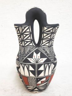Native American Acoma Handpainted Wedding Vase