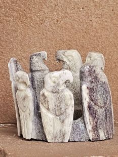 Zuni Carved Eagles Fetish