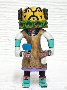 Native American Hopi Carved Qoqooqlo Storyteller Kachina Doll (Katsina Doll)