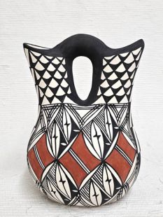 Native American Acoma Handpainted Wedding Vase