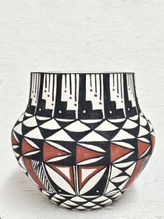 Native American Acoma Handpainted Chimney Pot