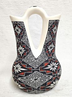 Native American Acoma Handpainted Wedding Vase