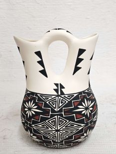 Native American Acoma Handpainted Wedding Vase