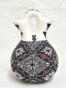Native American Acoma Handpainted Wedding Vase
