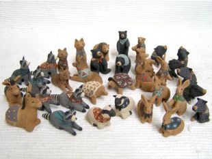 Mata Ortiz Handbuilt and Handpainted Small Animals