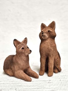 Animals--Mata Ortiz Handbuilt Coyotes