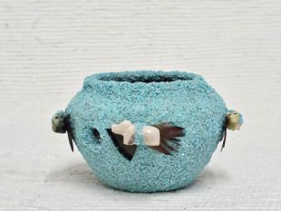 Native American Zuni Handbuilt Fetish Pot