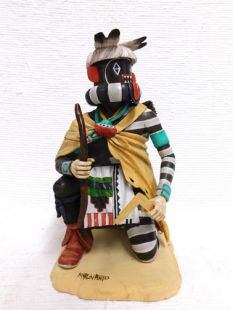 Native American Hopi Carved Left Handed Hunter Katsina Doll