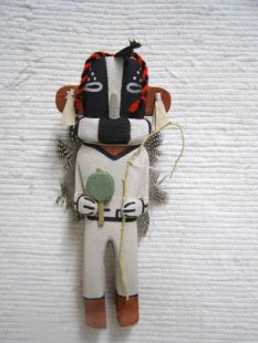 Old Style Hopi Carved Kokopelli Traditional Fertility Katsina Doll