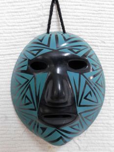 Mata Ortiz Handbuilt and Handpainted Mask
