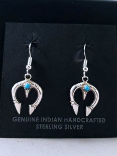 Native American Navajo Made Earrings with Naja