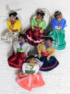 Native American Made Navajo Doll Christmas Ornaments