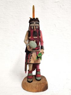 Native American Hopi Carved Longhair Redbeard Kachina Doll (Katsina Doll)