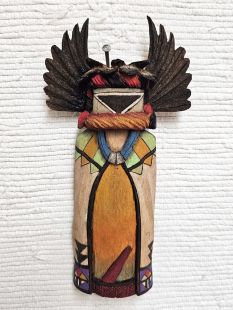 Old Style Hopi Carved Crow Mother Traditional Kachina Doll (Katsina Doll)