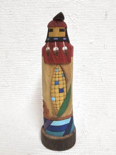 Native American Hopi Carved Corn Maiden Katsina Sculpture