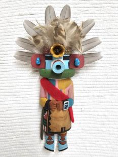 Old Style Hopi Carved Corn Boy Traditional Plant Kachina Doll (Katsina Doll)