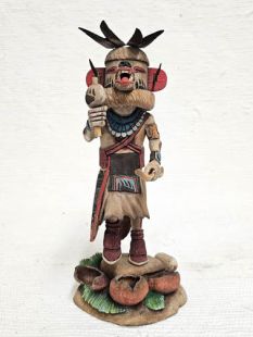 Native American Hopi Carved Bear Powerful Healer Kachina Doll (Katsina Doll)
