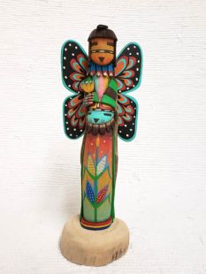 Native American Hopi Carved Butterfly Sculpture