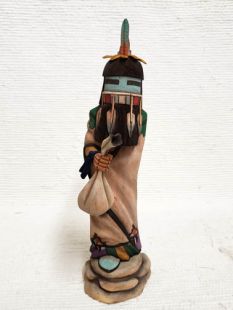 Native American Hopi Carved Longhair Katsina Sculpture
