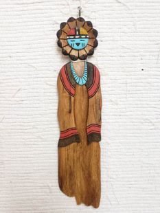 Old Style Hopi Carved Sunface Traditional Powerful Spirit Katsina Doll