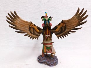 Native American Hopi Carved Eagle Great Spirit Katsina Doll