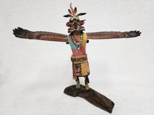 Native American Hopi Carved Eagle Great Spirit Katsina Doll