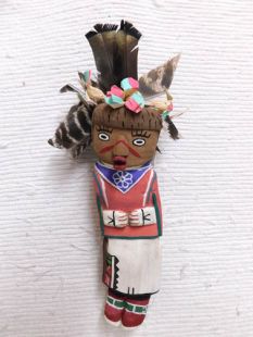 Old Style Hopi Carved Imitator Traditional Clown Kachina Doll (Katsina Doll)
