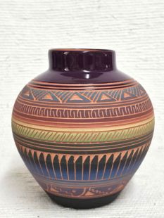 Native American Navajo Red Clay Pot 