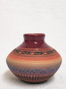 Native American Navajo Red Clay Pot 