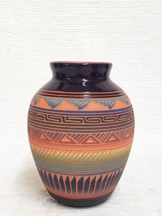 Native American Navajo Red Clay Pot 